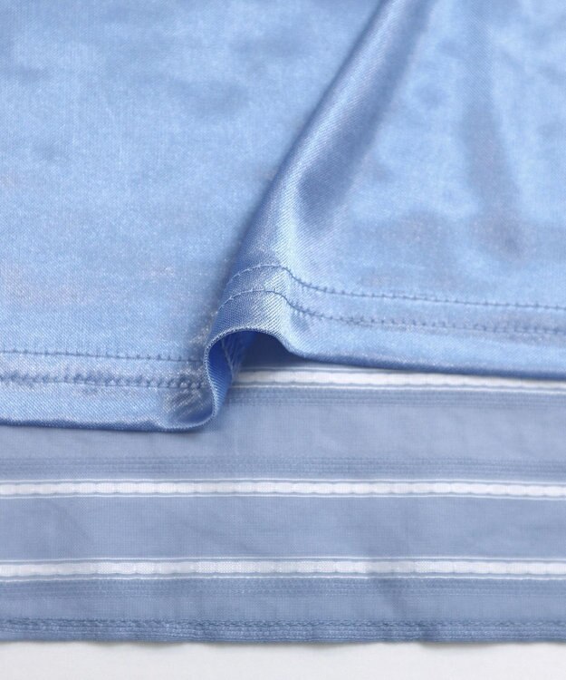 Tiaclasse 【洗える】ランダムボーダーチュニックブラウス ブルー