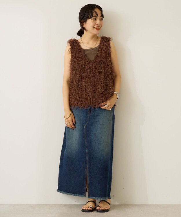 AMERICAN HOLIC デニムＡラインスカート Indigo