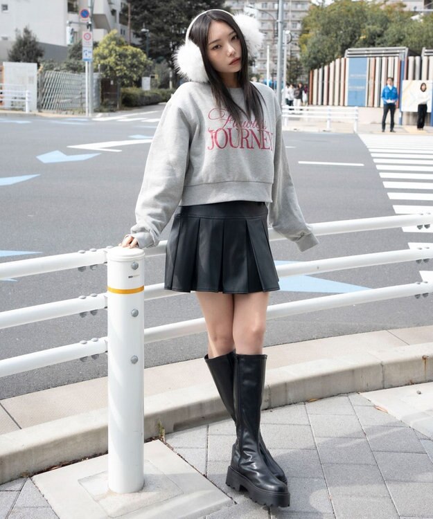 WEGO 【暖かい/裏起毛】裏起毛グラフィックスウェット 柄5