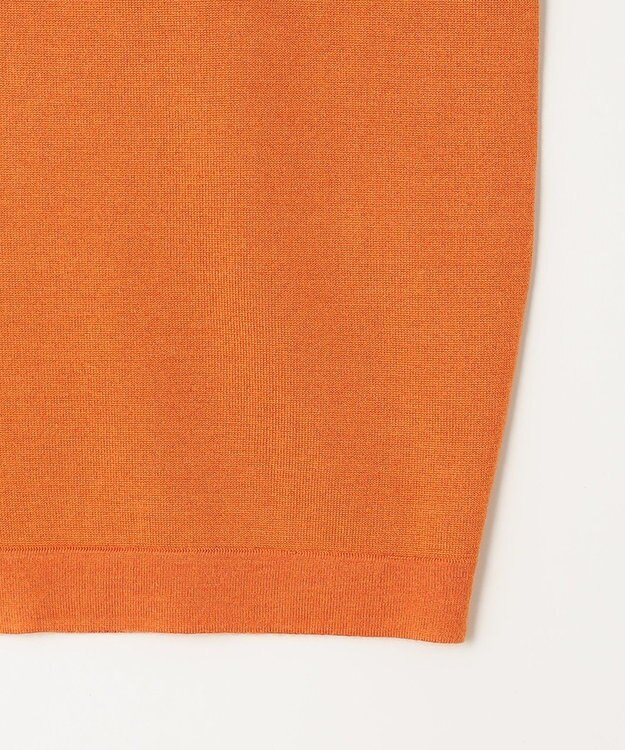 自由区 【アンサンブル対応・洗える】ウールシルク カーディガン ビタミンオレンジ