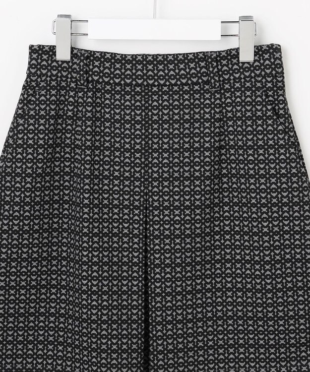 23区GOLF 【WOMEN】裏起毛ジャージースカート ストレッチ モノグラム 上品スタイル ブラック系5