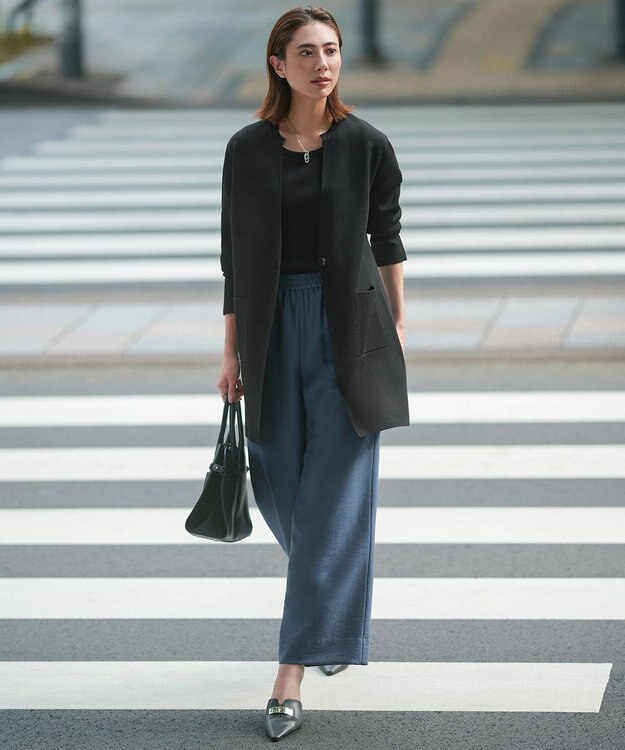 ICB L 【洗える】 ４×２リブ プルオーバー ブラック系