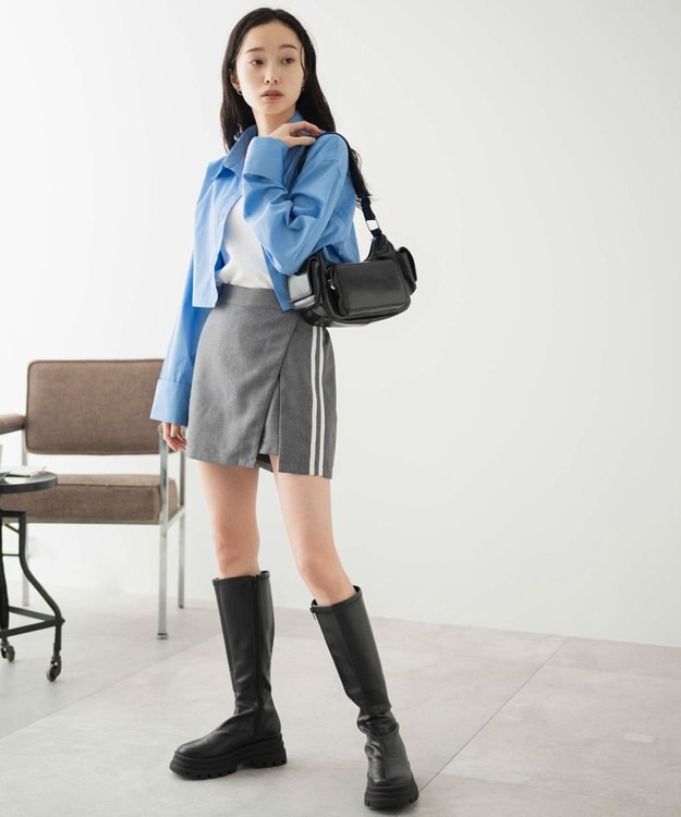 WEGO ポケットデザインショルダー ブラック