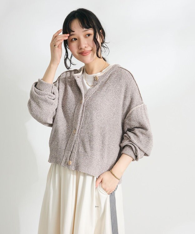 CRAFT STANDARD BOUTIQUE モールニットカーディガン Beige