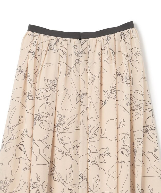 BEIGE， DRACAENA / ギャザースカート Ecru x Slate