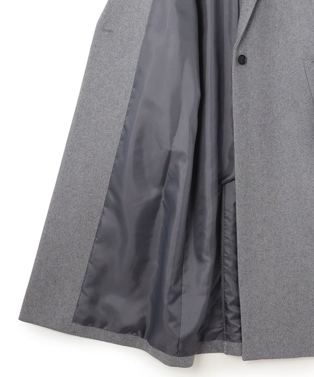 ICB ウールライトメルトン チェスターコート ライトグレー系