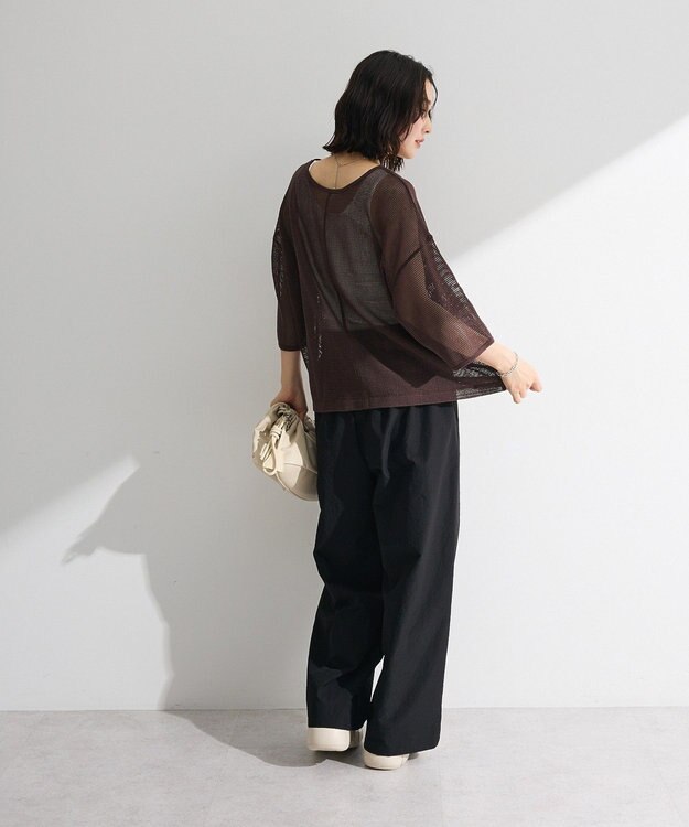 Green Parks 前後２ｗａｙコットンメッシュプルオーバー Brown