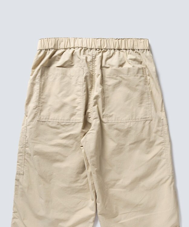 WHITE MAILS 【ユニセックス/軽量】COTTON PAPER  POPLIN DRAWSTRING ミリタリーパンツ ベージュ
