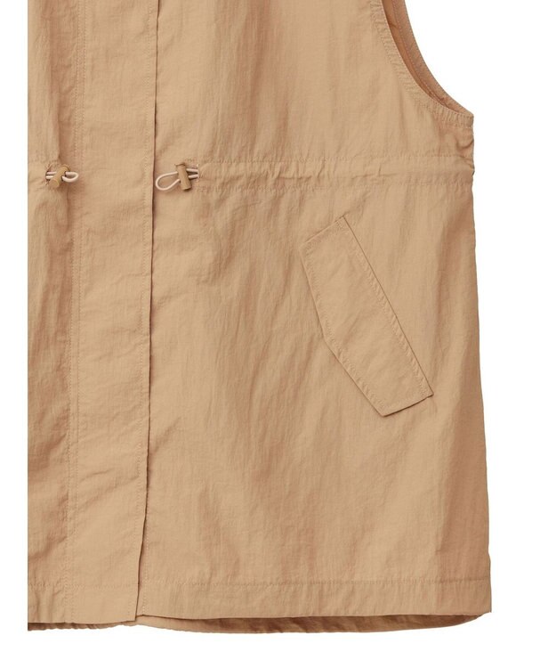 Green Parks ドロストスタンドライトベスト Pink Beige