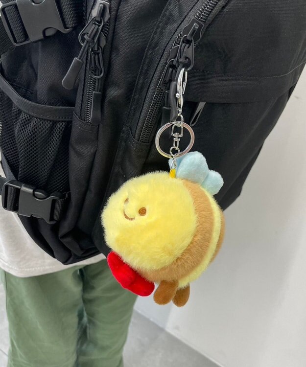 WEGO にこにこみつばちぬいぐるみキーホルダー 柄2