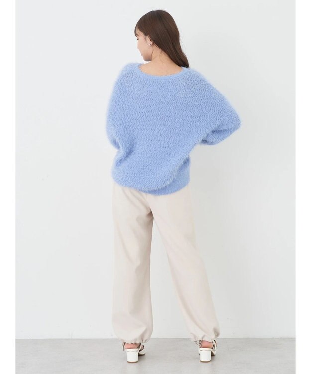 earth music&ecology 裾ドロストパラシュートパンツ Off White