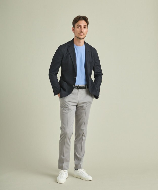 GOTAIRIKU 【ウォッシャブル】ノルマンディーリネン カーディガンジャケット（23年モデル） ネイビー系8