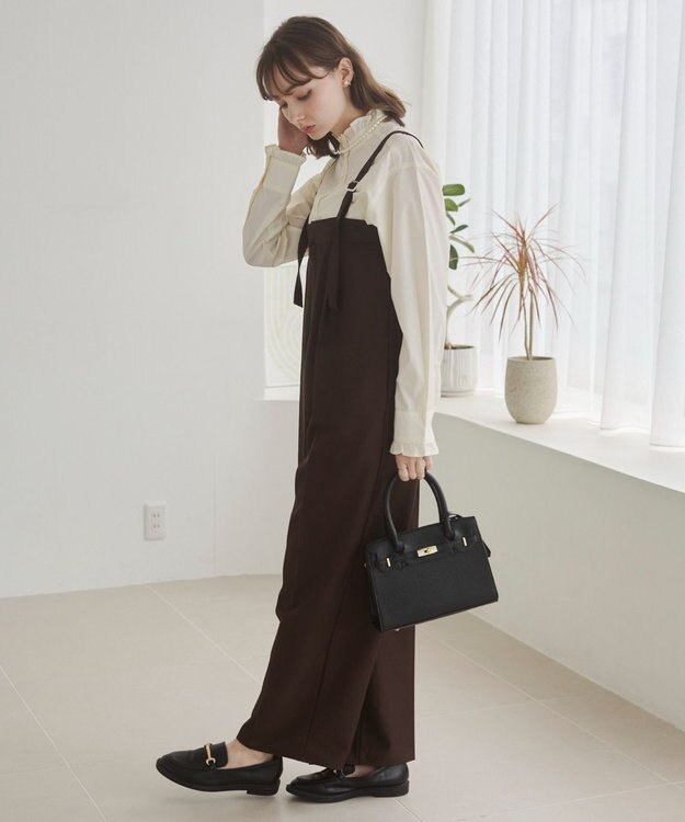 WEGO 【ANGIE VINTAGE】ベアオールインワン ブラウン