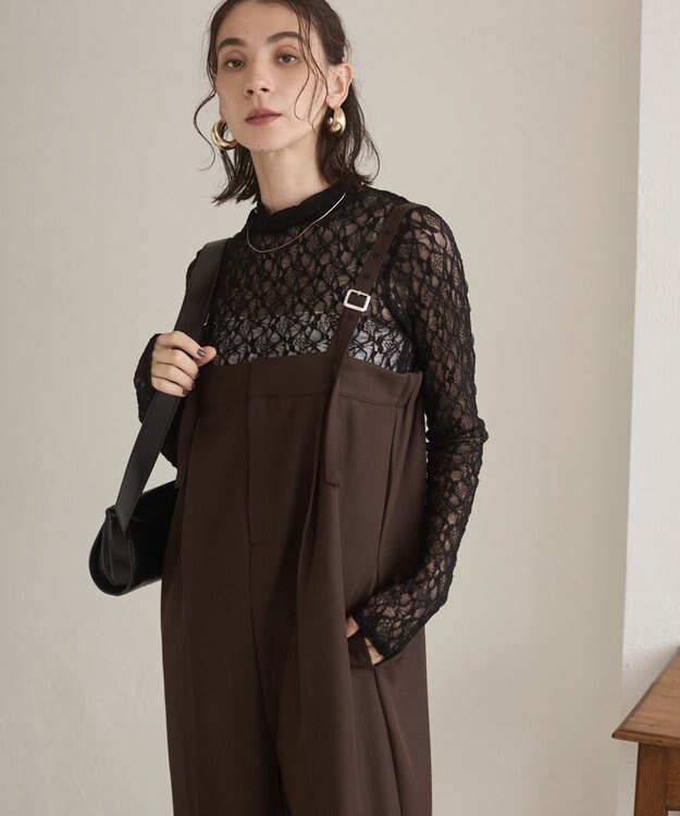 WEGO 【ANGIE VINTAGE】ベアオールインワン ブラウン