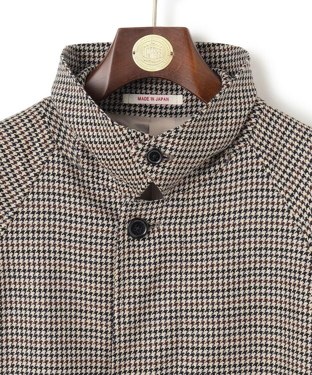 J.PRESS MEN 【J.PRESS ORIGINALS】 SILK TWEED BELTED BALMACAAN COAT / JAPAN MADE ベージュ系3