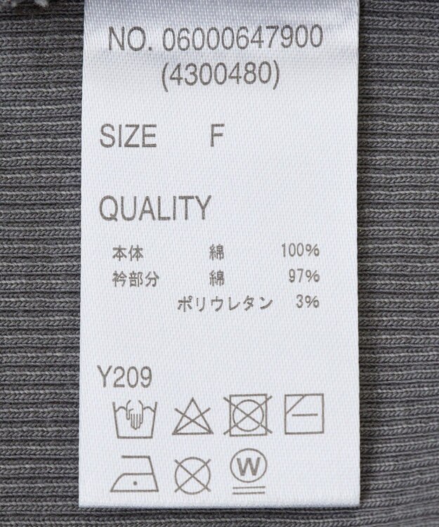 Green Parks ・ＳＵＧＡＲ　ＳＰＯＯＮ　ワイドスリーブＴＥＥ Charcoal Gray