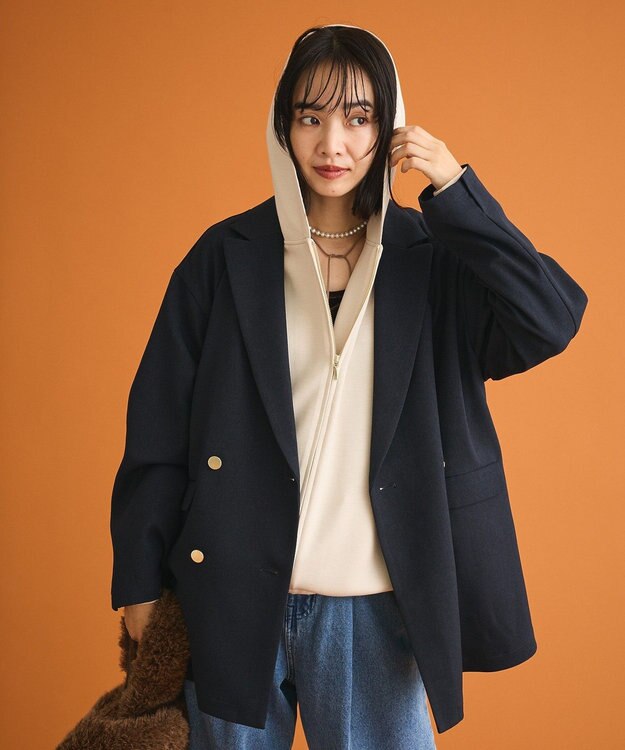 Green Parks ダンボールＺＩＰパーカー Light Beige