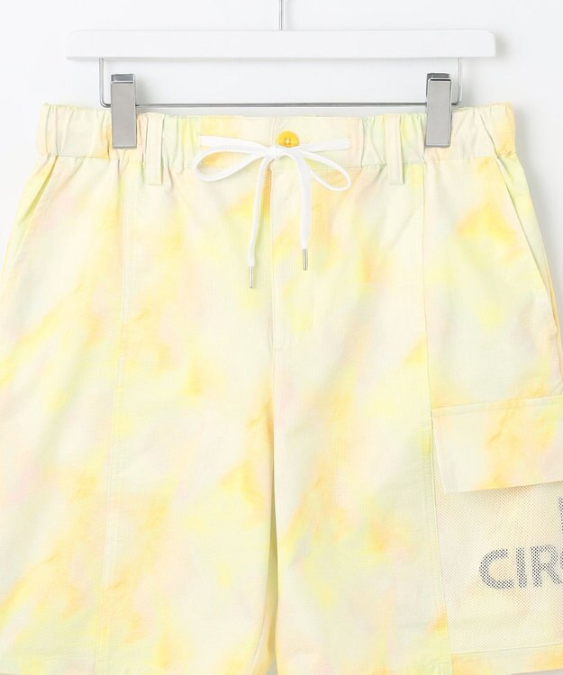 PW CIRCULUS 【MEN】タイダイ メッシュカーゴショーツ ゴルフ イエロー系5