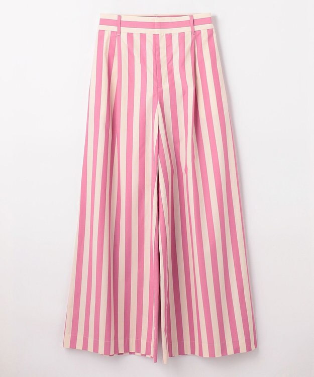 NAVE 【Nave 　洗える】ワイドストライプ　パンツ ピンク系1