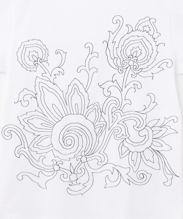 JOSEPH HOMME ペイズリーステッチ  Tシャツ ホワイト系3