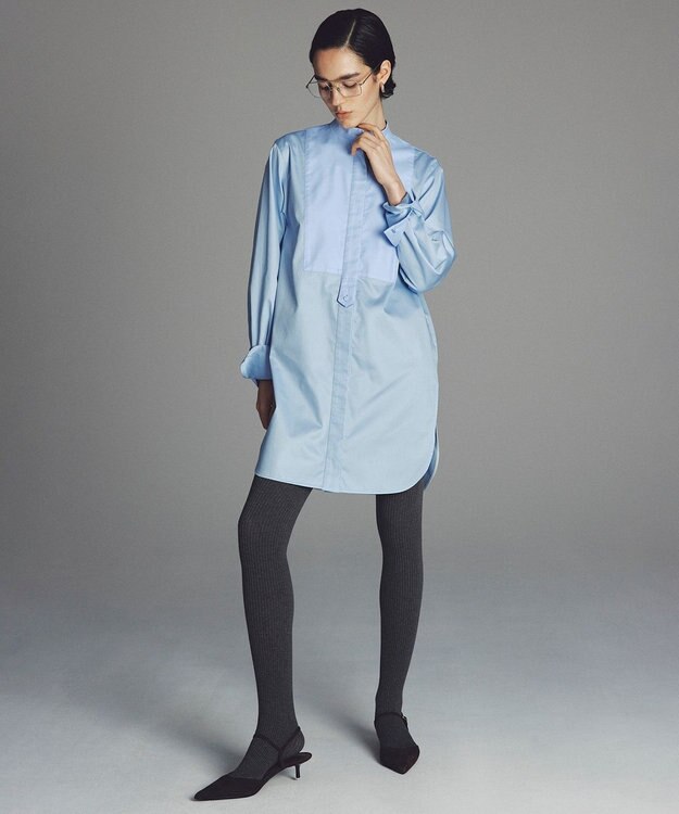 uncrave ブロードクロス ドレスシャツ サックス