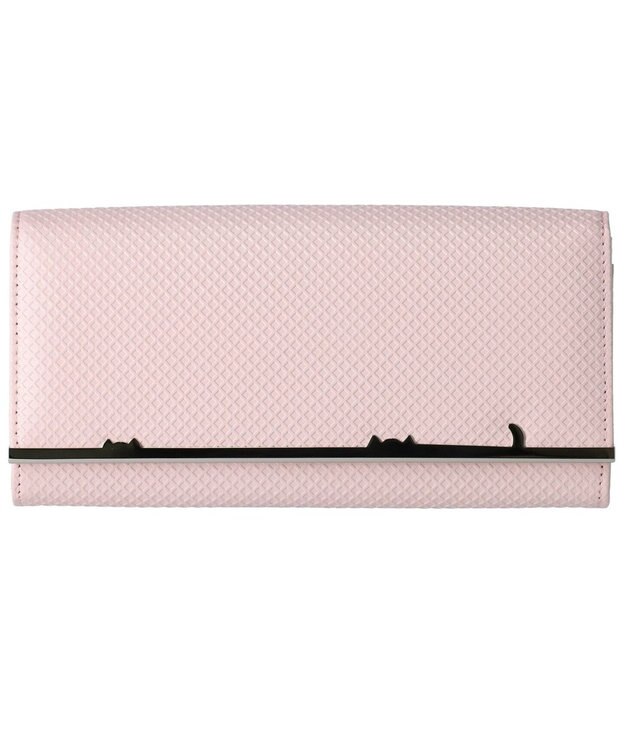 tsumori chisato CARRY クロスエンボス 長財布 ピンク