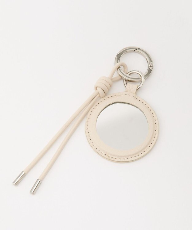 russet 【2025AW新作】ミラー付きレザーチャーム(Z-217) Ivory