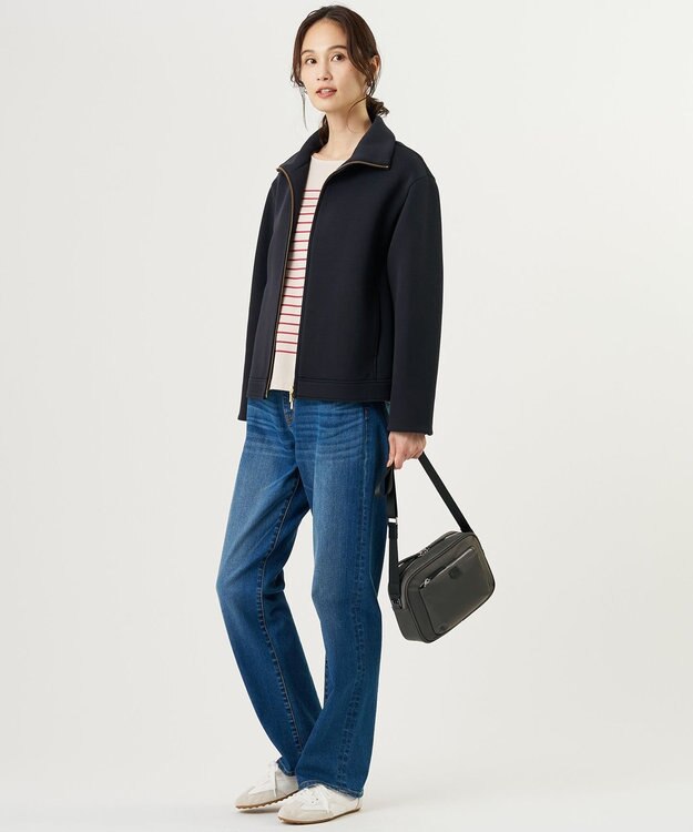 J.PRESS LADIES 【WEB限定カラーあり】スクエア ショルダーバッグ グレー系
