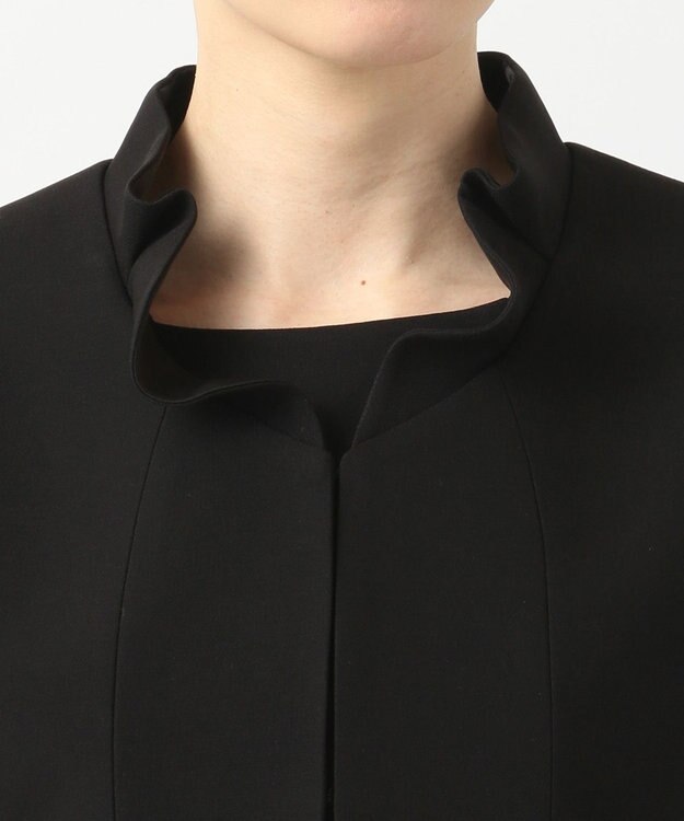 自由区 FORMAL 【襟華やか】エレガント ジャケット＋ワンピース ブラック系