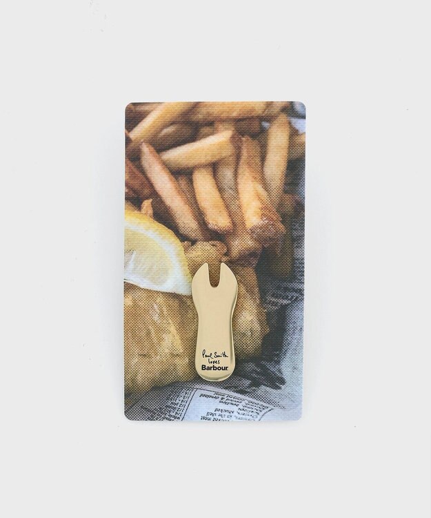 Paul Smith Paul Smith Loves Barbour Chip Fork ピンバッジ A