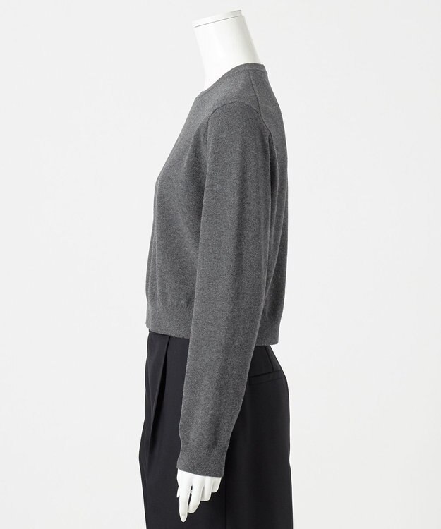 23区 S 【エステータ】クルーネック プルオーバーニット グレー系