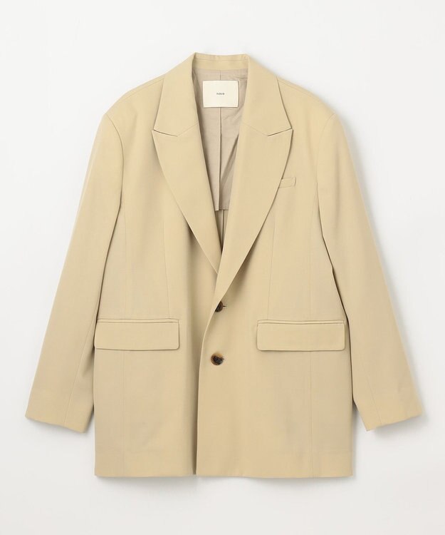 NAVE 【Nave・セットアップ可】ウールポリエステルツイルジャケット ベージュ系