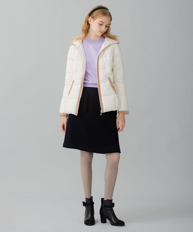 TOCCA HOLIDAY ショートダウンコート アイボリー系