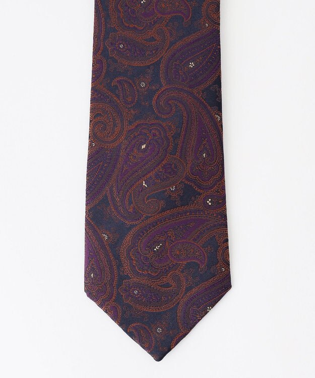 J.PRESS MEN 【J.PRESS SPUN SILK COLLECTION】ヴィンテージジャガード ネクタイ パープル系7