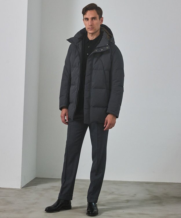 GOTAIRIKU 2年連続売上NO1【仕事で着られる】MINOTECH/ミノテック ドレス ダウンコート グレー系