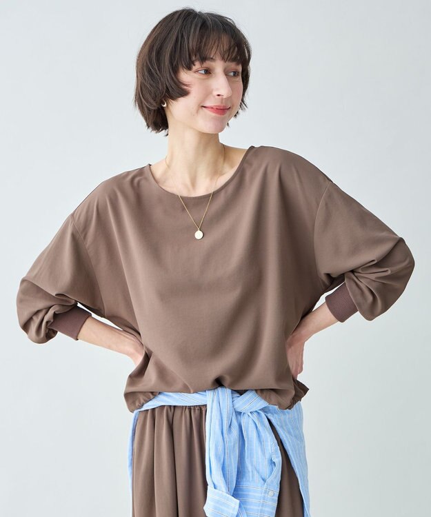 ANY 涼やかDRYブラウス モカ