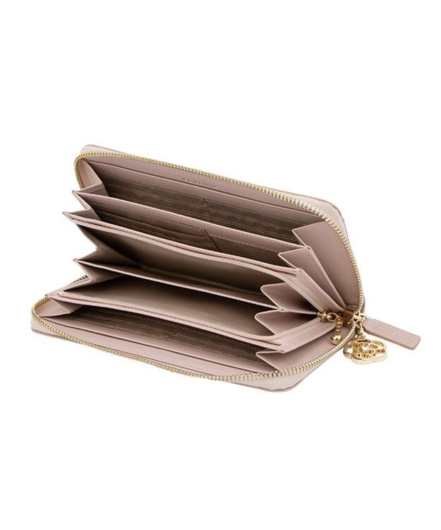 CLATHAS ペーシュ ラウンド長財布 ペールピンク