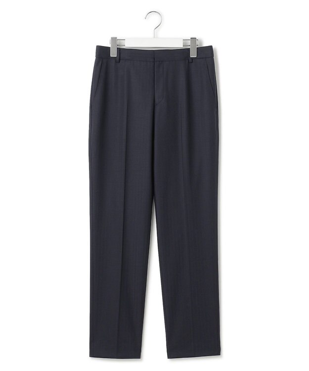 23区 【セットアップ対応】ラフィーネウール テーパードパンツ ネイビーストライプ