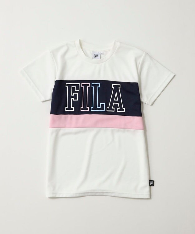 OP／FILA 【FILA】ドライピケ半袖Tシャツ オフホワイト
