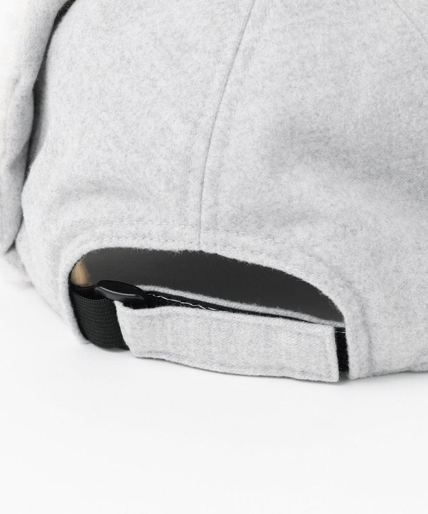 23区GOLF 【WOMEN】耳当て付スェードキャップ ライトグレー系