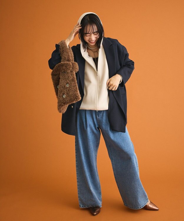 Green Parks ダンボールＺＩＰパーカー Light Beige