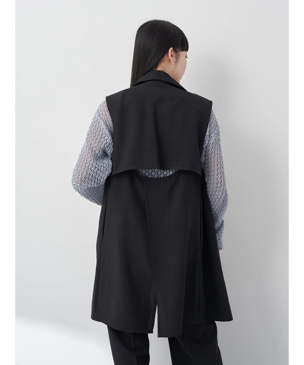 earth music&ecology バックデザインジレ Black