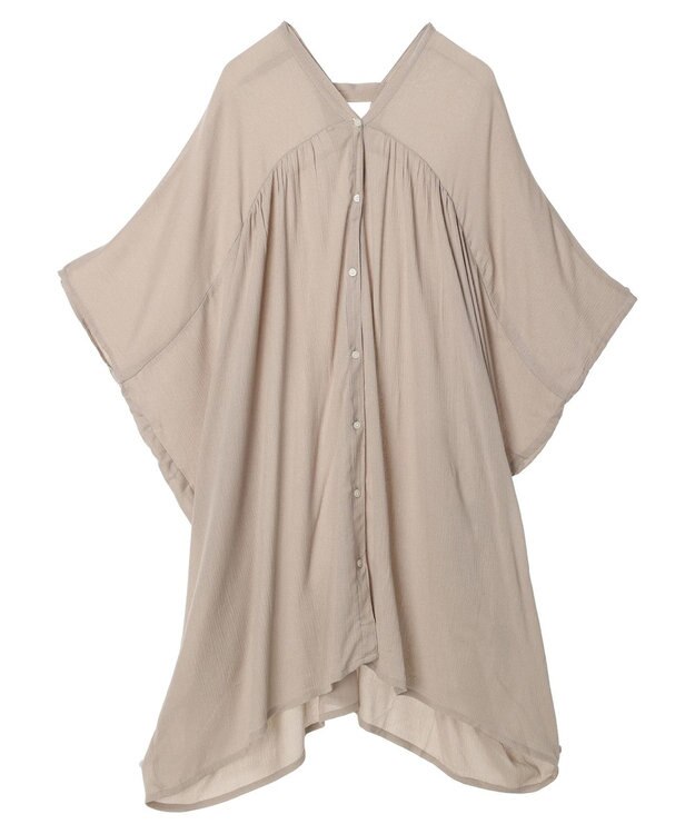 Green Parks Ｉ　レーヨンクレープチュニック Beige