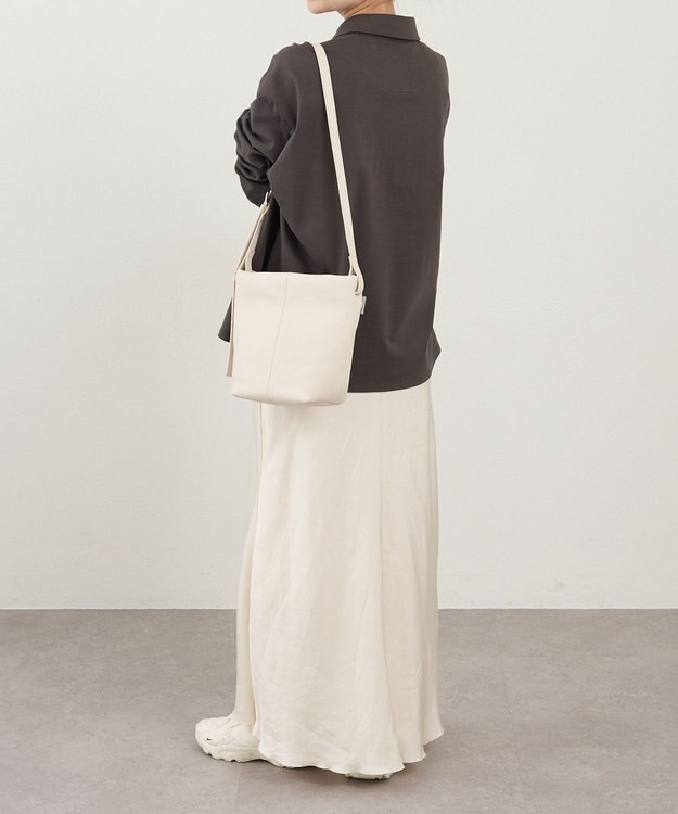 russet レザーミニショルダーバッグ(CE-1657) Ivory