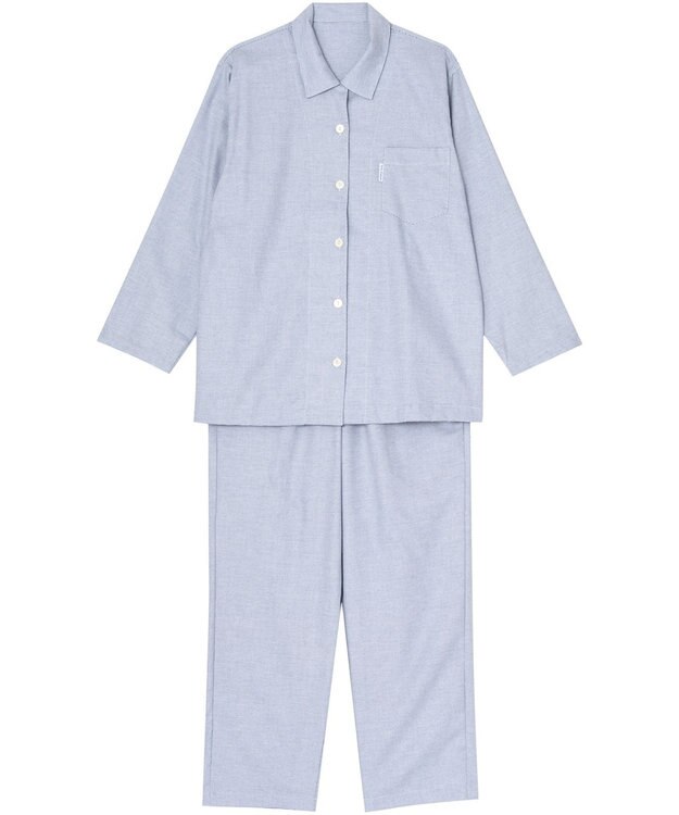 ワコール／睡眠科学 【パジャマ】　長袖・長ズボン　綿100％　光沢感とハリ感　睡眠科学／ワコール　YDX564 コン