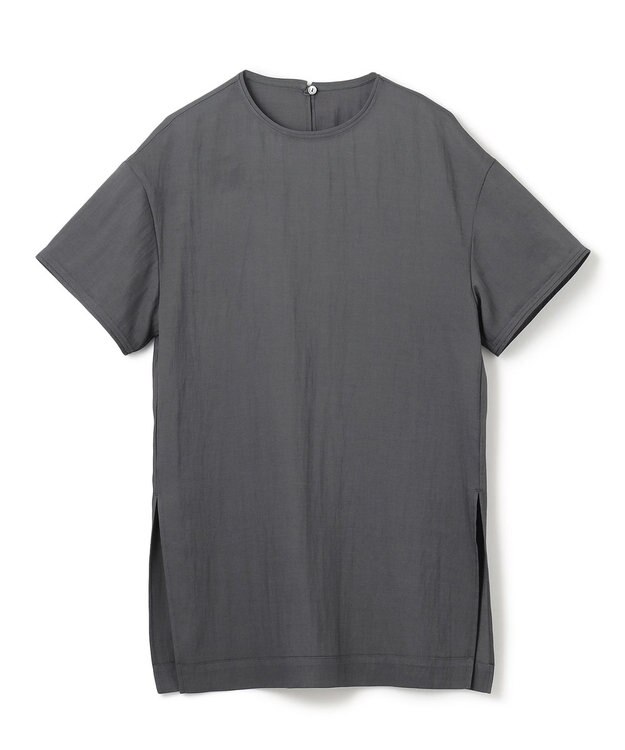 uncrave ドレープツイル Tブラウス ブルーグレー