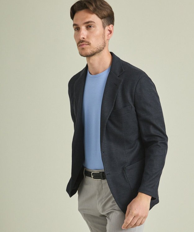 GOTAIRIKU 【ウォッシャブル】ノルマンディーリネン カーディガンジャケット（23年モデル） ネイビー系8