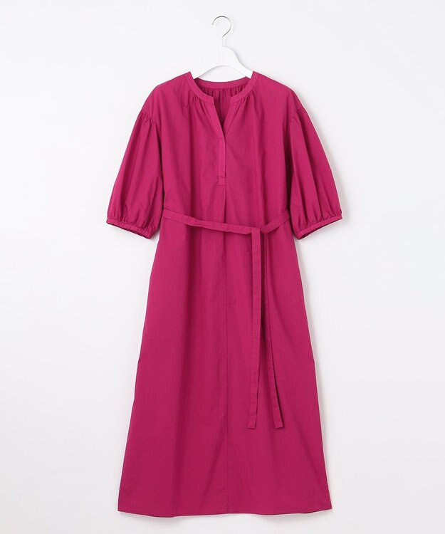 自由区 【洗える・XSサイズあり】タイプライターピースダイ ワンピース ローズ系