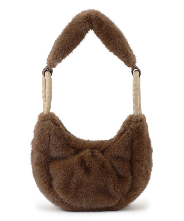 23区 NOMADIS MOON ファー バッグ ダークブラウン