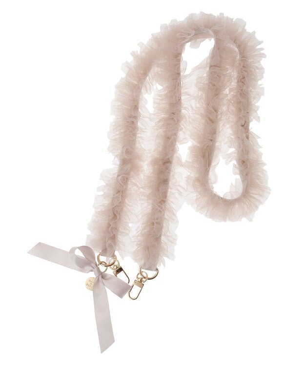 Maison de FLEUR フリルショルダー Pink Beige